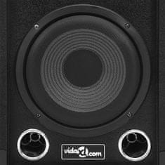 Vidaxl 2 db fekete professzionális passzív színpadi hangszóró 800 W 70101