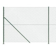 Vidaxl zöld drótkerítés illesztőperemmel 2,2 x 10 m 153943