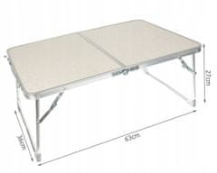 Trizand ISO 12175 Összecsukható asztal 60 cm bézs