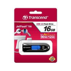 Transcend JetFlash 790 16GB USB 3.0 Fekete-kék Pendrive TS16GJF790K