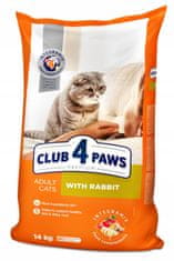 Club4Paws Premium száraz macskaeledel nyúllal 14 kg