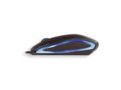 Cherry egér Gentix, USB, vezetékes, fekete, kék háttérvilágítással