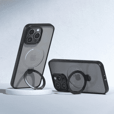 Devia Joy Shark Series fekete MagSafe védőtok konzollal Apple Iphone 14 Pro készülékhez (130064)
