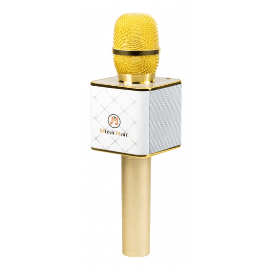 Technaxx BT-X31 MusicMan 2-in-1 Karaoke Hangszóró és Mikrofon - Fehér/Arany (4685)
