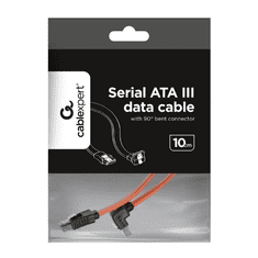 Gembird Cablexpert SATA III adatkábel hajlított 10cm (CC-SATAM-DATA90-0.1M) (CC-SATAM-DATA90-0.1M)