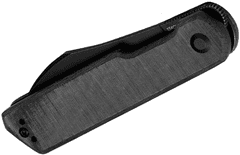 Kizer V3580C2 Klipper zsebkés 8 cm, teljesen fekete, Micarta