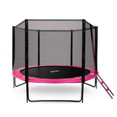 Aga Sport Pro trambulin 305 cm Rózsaszín + védőháló