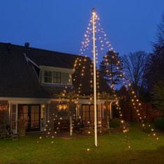 Ambiance karácsonyi zászlórúd világítás 192 LED-del 208 cm 439750