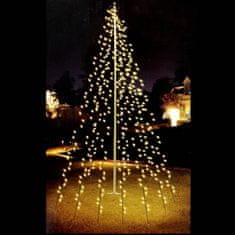 Ambiance karácsonyi zászlórúd világítás 192 LED-del 208 cm 439750