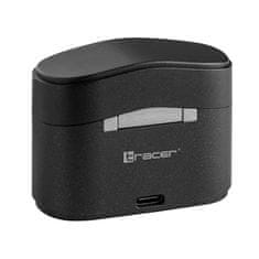 Tracer T6 Pro, GameZone, TWS, Bluetooth, USB-C, Fekete-Ezüst, Vezeték nélküli, Mikrofonos fülhallgató