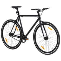 Greatstore fekete fix áttételes kerékpár 700c 51 cm