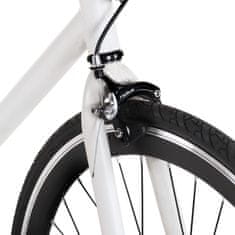 Greatstore fehér és fekete örökhajtós kerékpár 700c 55 cm