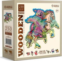 Wooden city Fából készült puzzle Ló és sas 250 db ECO