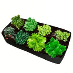 PrimePick Hordozható kerti ágyás 8 rekesszel a növények buja és gyors növekedéséhez, strapabíró légáteresztő vászonból készült ágyás, ideális burgonyához, virágokhoz és mindenféle zöldséghez, RaisedGarden