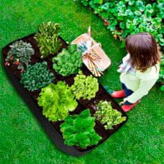 PrimePick Hordozható kerti ágyás 8 rekesszel a növények buja és gyors növekedéséhez, strapabíró légáteresztő vászonból készült ágyás, ideális burgonyához, virágokhoz és mindenféle zöldséghez, RaisedGarden