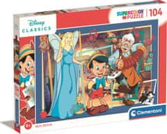 Clementoni Disney puzzle: Pinokkió 104 darab