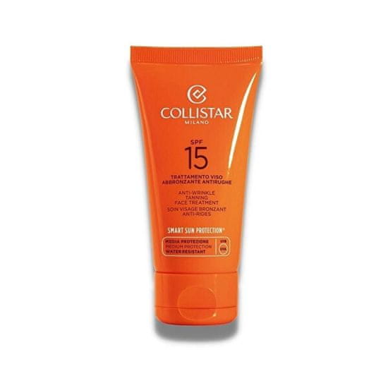 Collistar Napvédő ránctalanító bőrápoló SPF 15 (Anti-Wrinkle Tanning Face Treatment) 50 ml