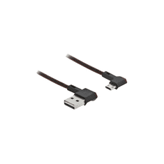 DELOCK USB-A 2.0 Steck. Micro-B USB Steck.gewinkelt 0,2m SW (85269)