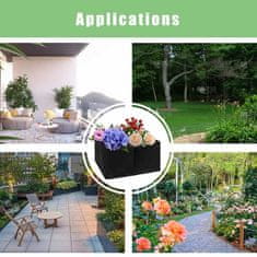 Netscroll Hordozható kerti ágyás 4 rekesszel a növények buja és gyors növekedéséhez, strapabíró légáteresztő vászonból készült ágyás, ideális burgonyához, virágokhoz és mindenféle zöldséghez, RaisedGarden