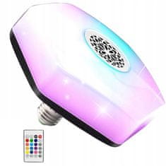 Verk 15905 LED izzó RGB Bluetooth hangszóróval, távirányítóval, E27 18 W