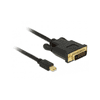 DELOCK Kabel mini DP 1.1 -> DVI (24+1) St/St 5.0m schwarz