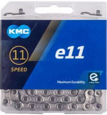 KMC E11 ezüst 122 láncszemes lánc BOX