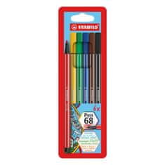 Stabilo Liner toll 68 - 6 színből álló készlet
