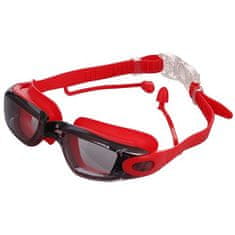 Silba úszószemüveg füldugóval piros csomag 1 db