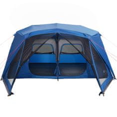 Vidaxl 10 személyes kék gyorskioldó vízálló családi sátor 94290
