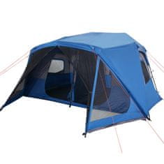 Vidaxl 10 személyes kék gyorskioldó vízálló családi sátor 94290