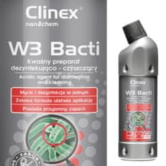 Noah Baktericid folyadék fürdőszobák és szaniter helyiségek fertőtlenítésére és fertőtlenítésére CLINEX W3 Bacti 1L