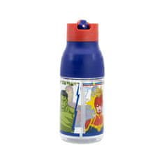 Stor Műanyag palack kihúzható szívószállal Avengers, 420ml, 74135