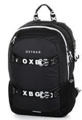 Oxybag Diák hátizsák + tolltarftó OXY Sport, fekete és fehér