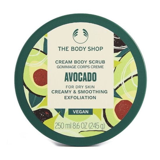 The Body Shop Simító testradír száraz bőrre Avocado (Body Scrub)