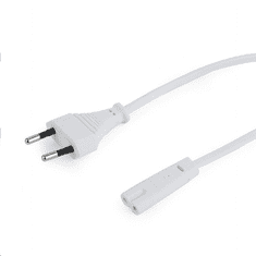 Gembird Cablexpert C8 hálózati tápkábel 1,8m, fehér (PC-184/2-W) (PC-184/2-W)