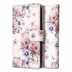 Tech-protect Wallet könyv tok Samsung Galaxy A35 5G, blossom flower