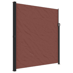 Vidaxl barna behúzható oldalsó napellenző 220 x 600 cm (4004569)