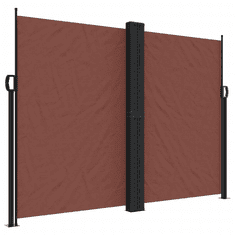 Vidaxl barna behúzható oldalsó napellenző 180 x 600 cm (4004839)