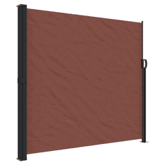 Vidaxl barna behúzható oldalsó napellenző 180 x 600 cm (4004539)