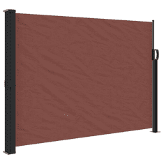Vidaxl barna kihúzható oldalsó napellenző 140 x 300 cm (4004299)