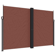 Vidaxl barna behúzható oldalsó napellenző 220 x 600 cm (4004674)