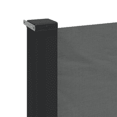 Vidaxl antracitszürke behúzható oldalsó napellenző 120 x 600 cm (4004503)