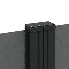 Vidaxl antracitszürke behúzható oldalsó napellenző 100 x 1000 cm (4004688)