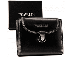 4U Cavaldi Közepes női bőr pénztárca, pattintással