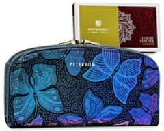 Peterson Holografikus pillangókkal díszített női bőr pénztárca