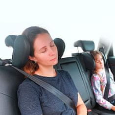 PrimePick Levehető nyaktámasz egyszerű felszereléssel, autós nyak- és fejtámasz, biztonságos és kényelmes pihenés, állítható szélesség, felnőttek és gyermekek számára egyaránt alkalmas, VacayBackrest