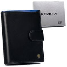 Rovicky Bőr férfi kártyatárca RFID Protect rendszerrel