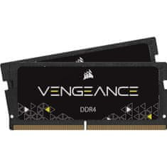 Corsair Vengeance CMSX16GX4M2A3200C22 16GB (2x8GB) 3200MHz DDR4 SODIMM Laptop Memória