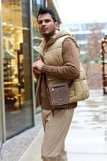 Peterson Klasszikus bőr férfi táska zsebekkel