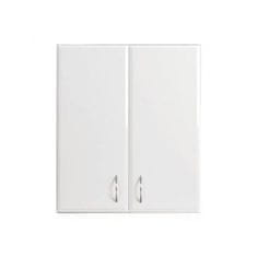 Leziter Bianca 60-as Faliszekrény 2 ajtóval, magasfényű fehér színben